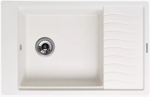 Кухонная мойка Kuppersberg MILA 1B1D WHITE ALABASTER