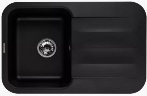 Кухонная мойка Kuppersberg LIRA 1B1D BLACK METALLIC