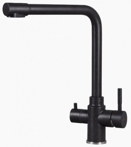 Кухонный смеситель Kuppersberg Geo KG2385CR BLACK METAL.