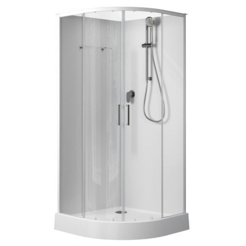 Душевая кабина Aquanet Passion EVO R White 90x90