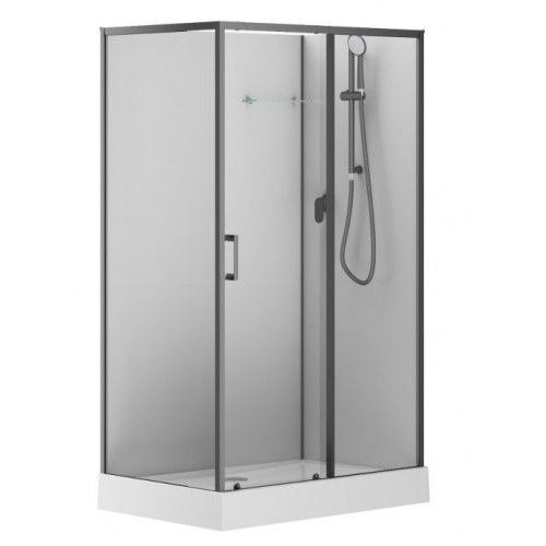 Душевая кабина Aquanet Passion EVO 120R Black 120x80