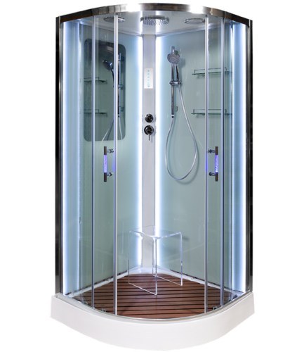 Душевая кабина Deto A01 LED 100х100