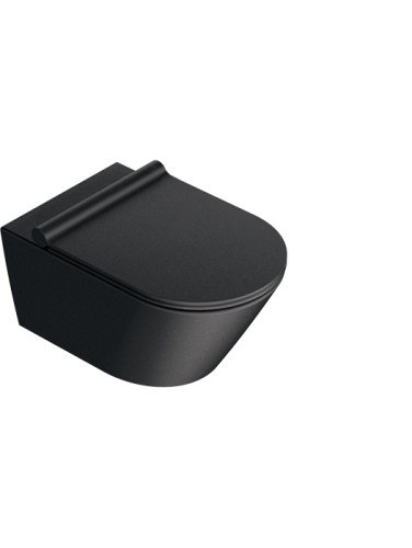 Подвесной унитаз Catalano Zero Black 55x35 0111550022