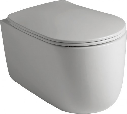 Подвесной унитаз Kerasan Nolita Светло-серый матовый