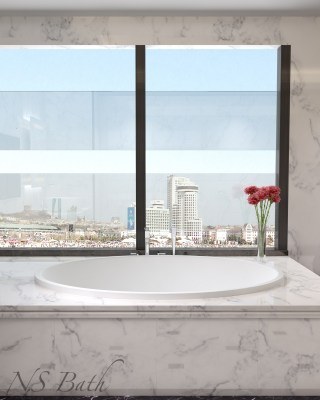 Ванна NS Bath NSB-17120 из искусственного камня