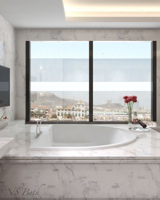 Ванна NS Bath NSB-18140 из искусственного камня