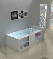 Ванна NS Bath NSB-17706 из искусственного камня