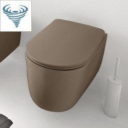 Kerasan Nolita 531588 Унитаз подвесной, безободковый (коричневый матовый)