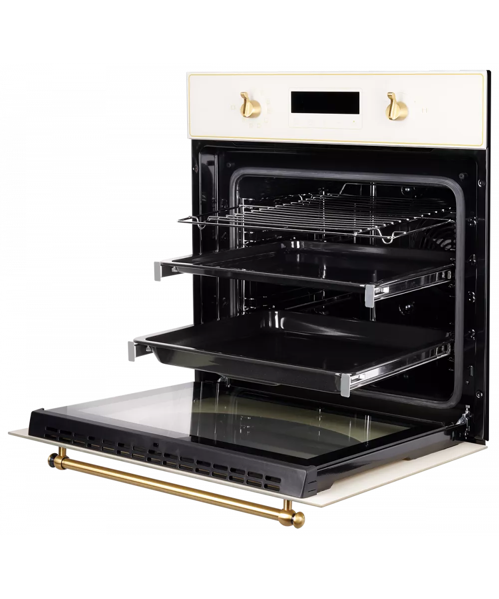 Духовой шкаф Kuppersberg SD693C Bronze вид сбоку открытый