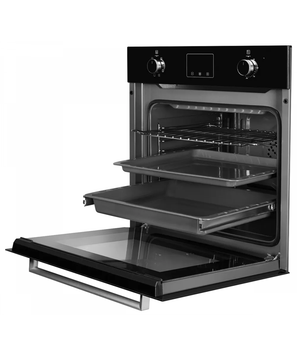 Духовой шкаф Kuppersberg HM6091B вид сбоку открытый