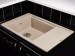 Кухонная мойка Kuppersberg MILA 1B1D BEIGE вид сбоку