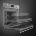 Электрический духовой шкаф Smeg SO6300S2X вид сбоку в открытом виде