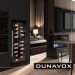 Винный шкаф DUNAVOX DX-104.375DB вид со стороны