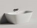 Отдельностоящая ванна Salini Sofia Wall 160 вид сбоку