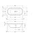 Схема акриловой ванны Duravit Starck 700011000000000