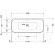 Схема акриловой ванны Duravit Happy D.2 Plus